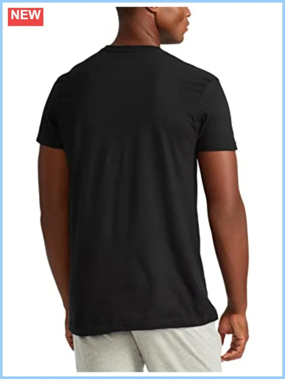 Men's 3-Pack Cotton Crewneck Undershirts Moisture-Wicking